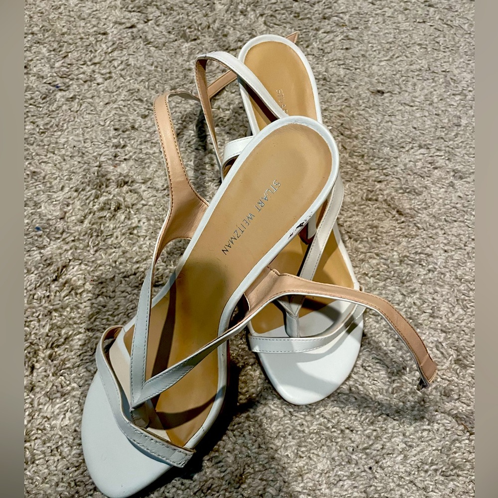 Stuart white sandals